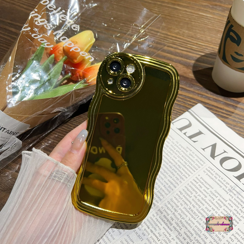 SOFT CASE SOFTCASE TPU WAVE GELOMBANG GOLD FOR XIAOMI REDMI 8 8A PRO SB5162