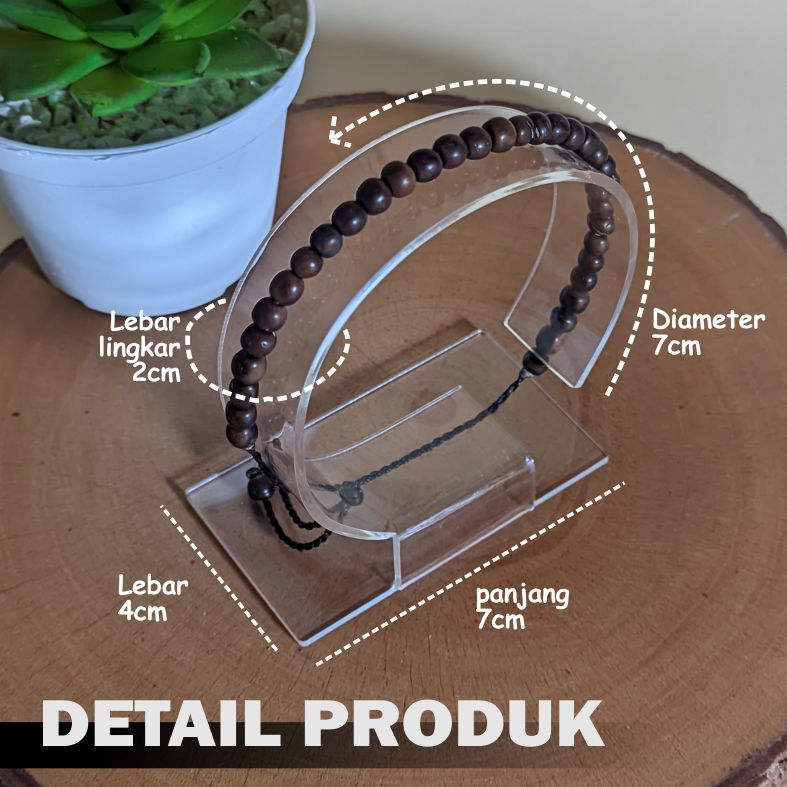 STAND HOLDER DISPLAY GELANG TANGAN / JAM TANGAN AKRILIK BENING