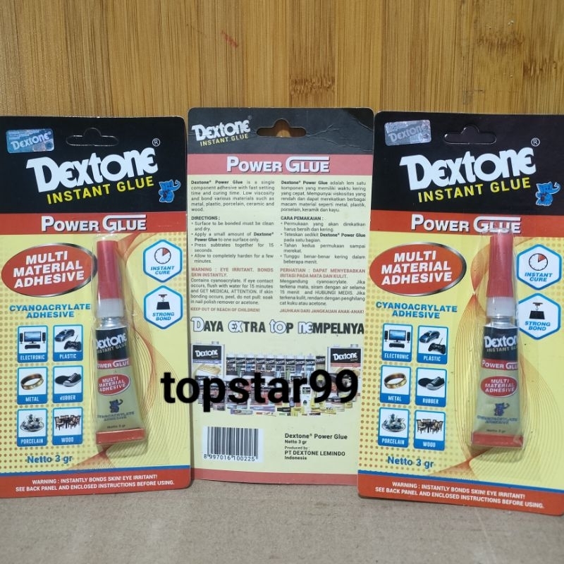 Lem Dextone Power Blue 3Gr Lem Besi Korea Perekat Serbaguna Multifungsi