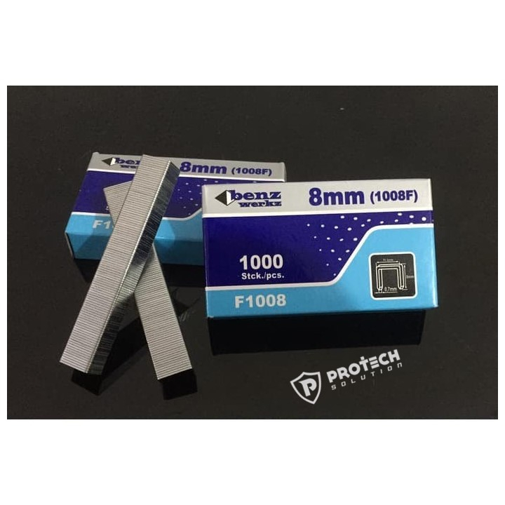 Benz Isi Staples 1008F / 1008 F Tembakan Angin Steples 8mm 1000 biji