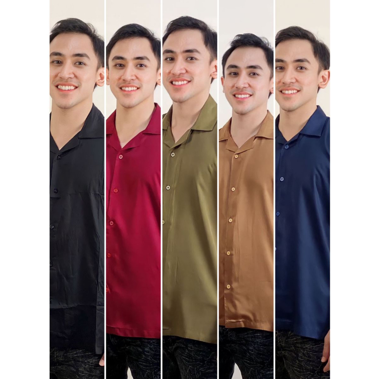 Kemeja Pria wanita Polos Katun Twill (Oversize)