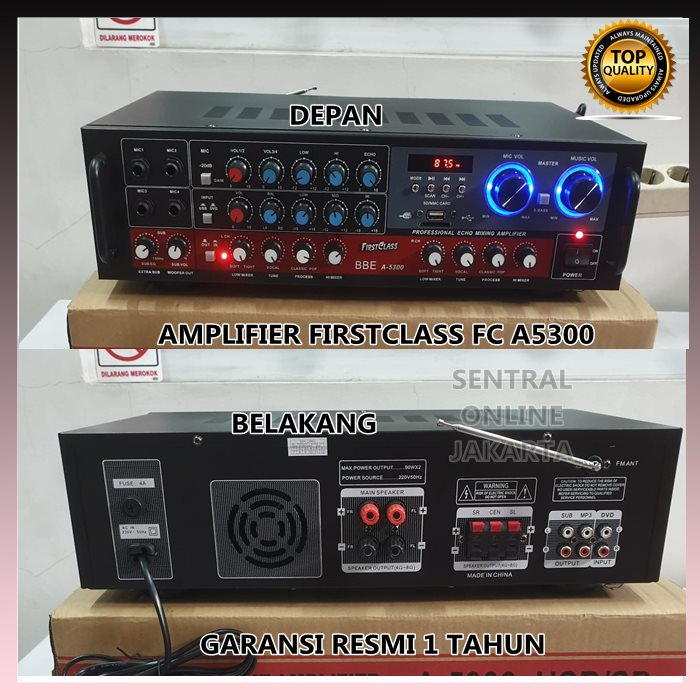 AMPLIFIER FIRSTCLASS FC A5300 BLUETOOTH FCA5300 FC A 5300 AMPLI ASLI