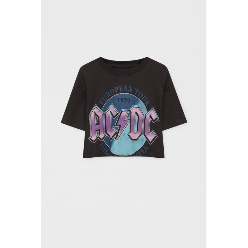 Kaos Acdc crop By Bershak*