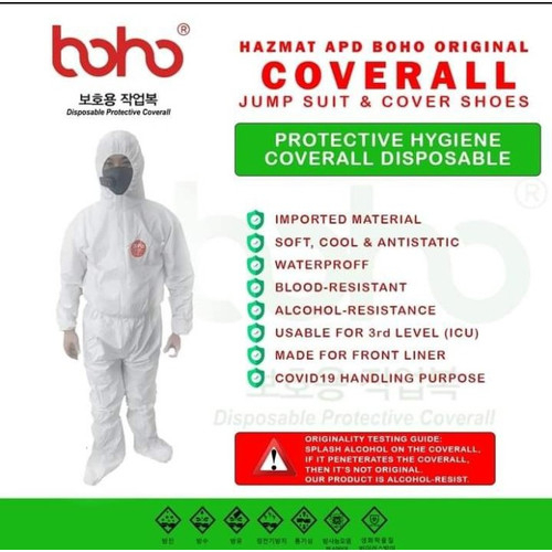 BAJU HAZMAT APD MEDIS HASMAT BOHO BAJU PELINDUNG VIRUS
