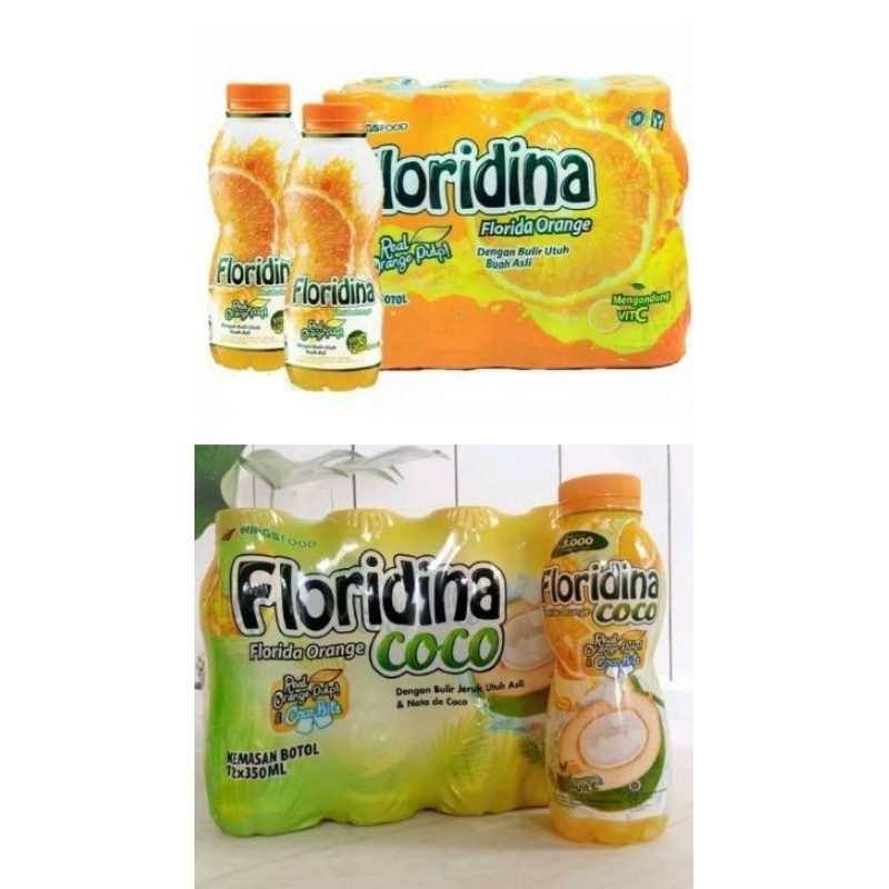 

Floridina Orange & Floridina Coco 12 Btl x 350 ml | Floridina Jeruk & Floridina Kelapa