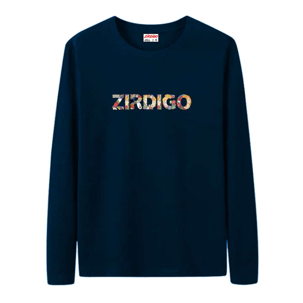 Zirdigo Baju Kaos Distro Zirdigo PM01 Lengan Panjang Print Quality