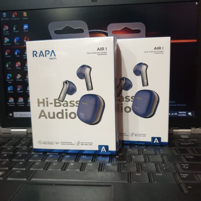 ORIGINAL RAPAtech TWS SUPER BASS HEADSET BLUETOOTH TW2021 TRUE WIRELESS EARPHONE SMART TOUCH