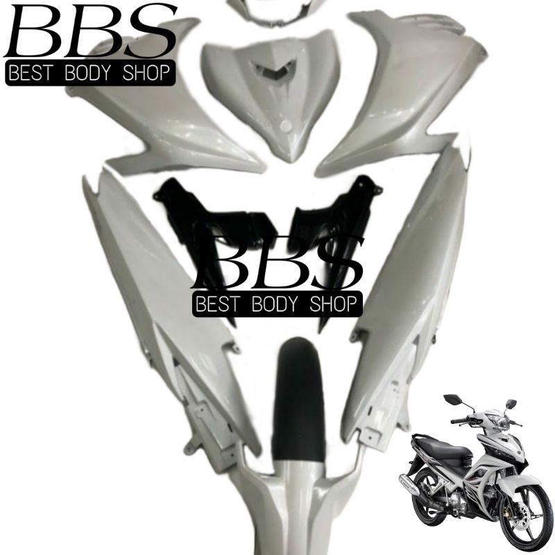 Full Cover Body Halus Yamaha Jupiter MX New | Full Set Bodi Halus Jupiter MX New Warna Full Putih