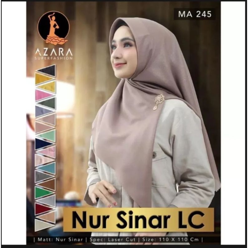Azara Nur sinar LC hijab segiempat