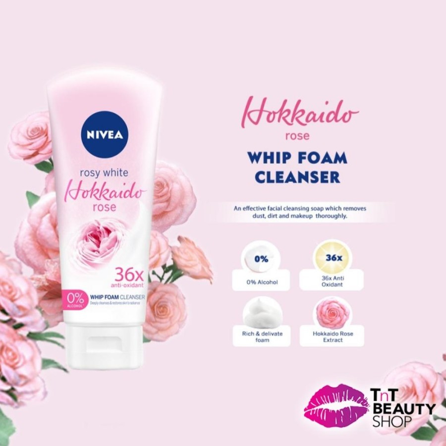 NIVEA Hokkaido Rose Whip Facial Foam 100mL