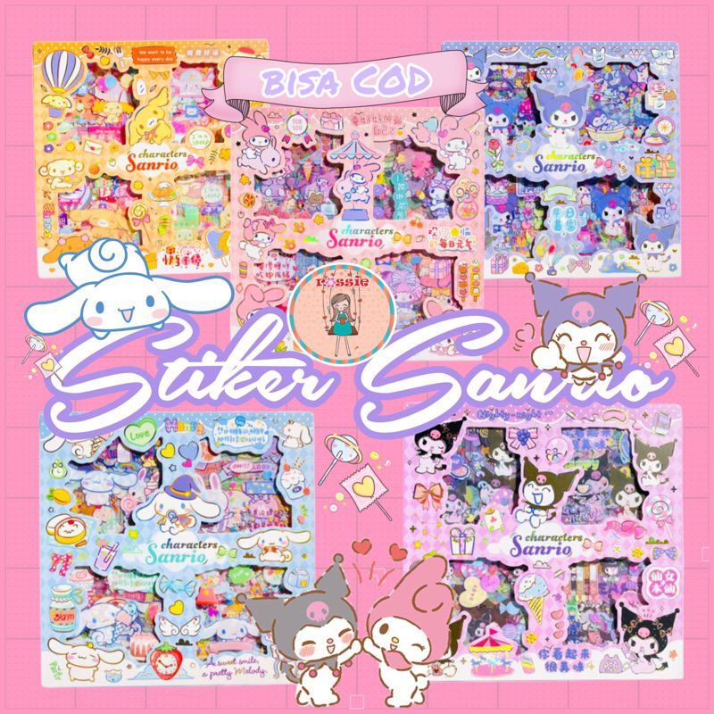 

Sticker Sanrio/Stiker Sanrio 32pc/Sticker My Melody/Stiker Cinamon Roll/Sticker Pompom Purin/Stiker Kuromi/Stiker Aesthetic