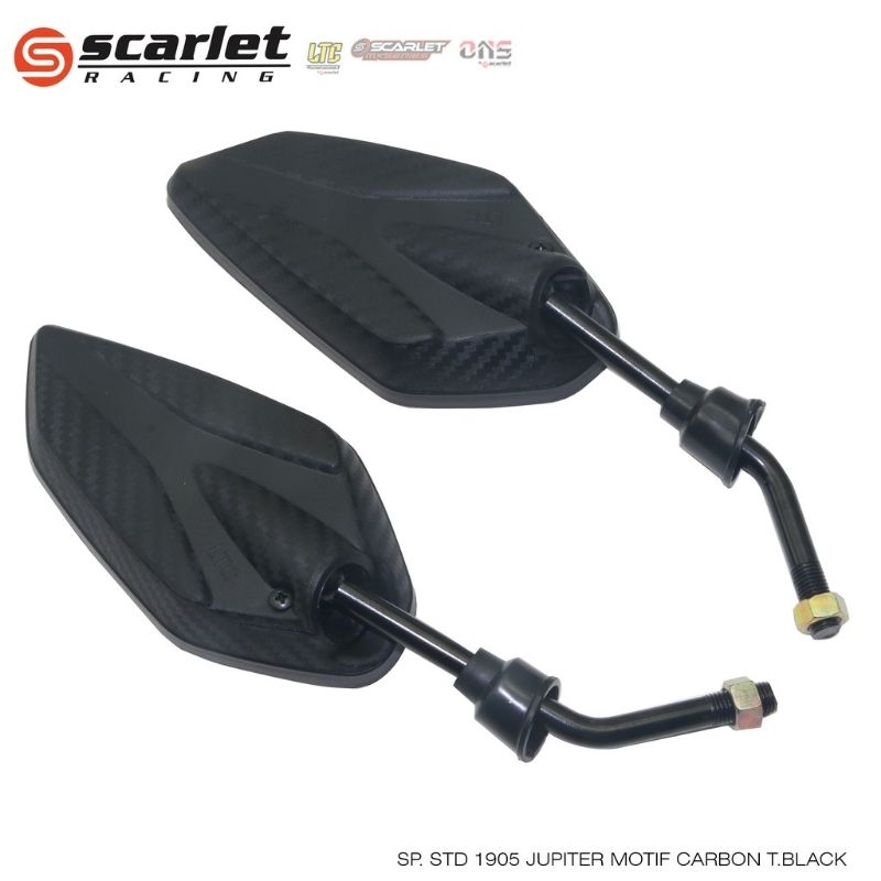 SPION KARBON CARBON YAMAHA JUPITER MX TANGKAI CROME DAN BLACK MOTOR MIO FINO XEON GT MIO SPORTY MIO M3 VIXION MX KING NMAX