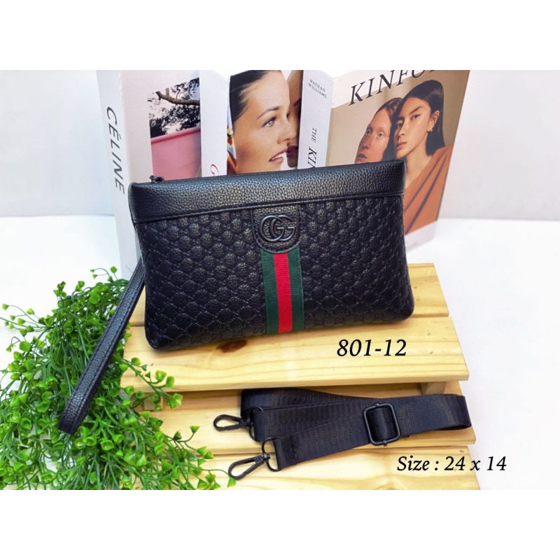 Tas Selempang / Clutch Pria Wanita Unisex kode 801 Import