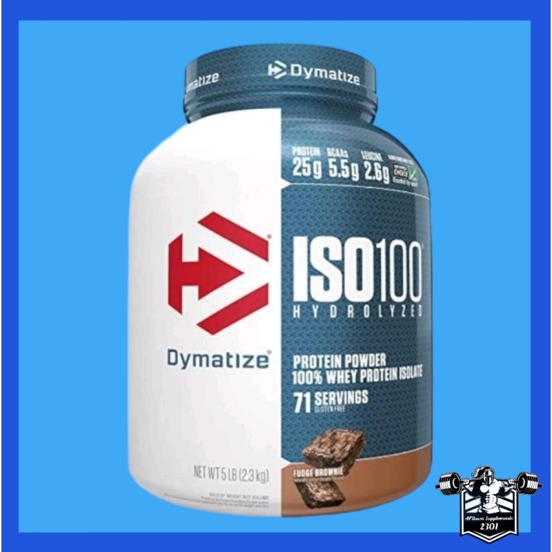 Dymatize ISO100 Hydrolyzed Protein Powder 5lbs 100% Whey Isolate free shaker