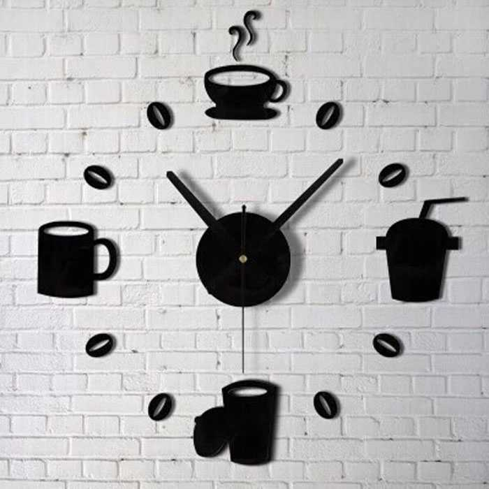 Jam Dinding Aesthetic Dapur Cafe Kedai Kopi DIY Giant Wall Clock Model