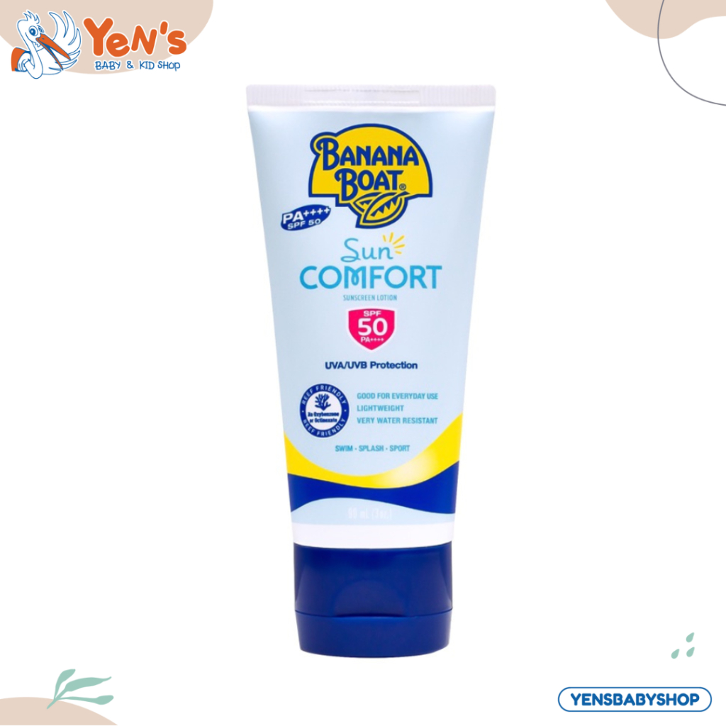 BANANA BOAT Sunscreen Sun Comfort SPF 50 90 mL