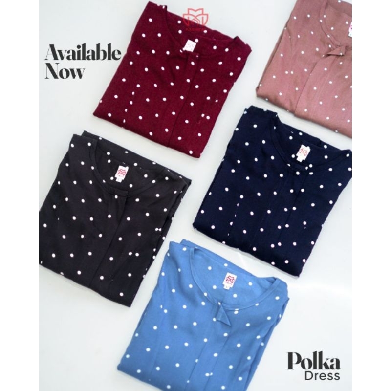 GAMIS POLKA | GAMIS RAYON VISCOSE KEKINIAN | GAMIS JUMBO