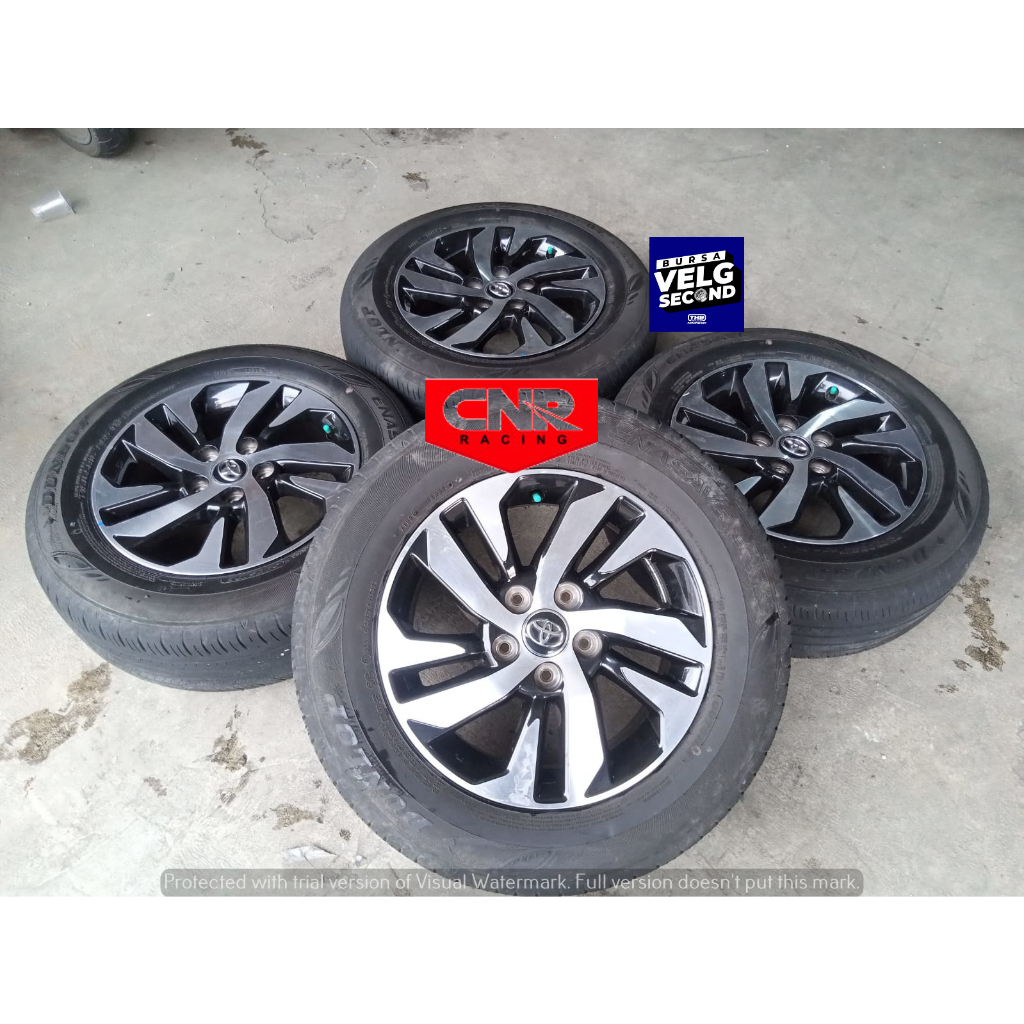 velg bekas toyota rush trd r16 ban dunlop 80% velg seken rush