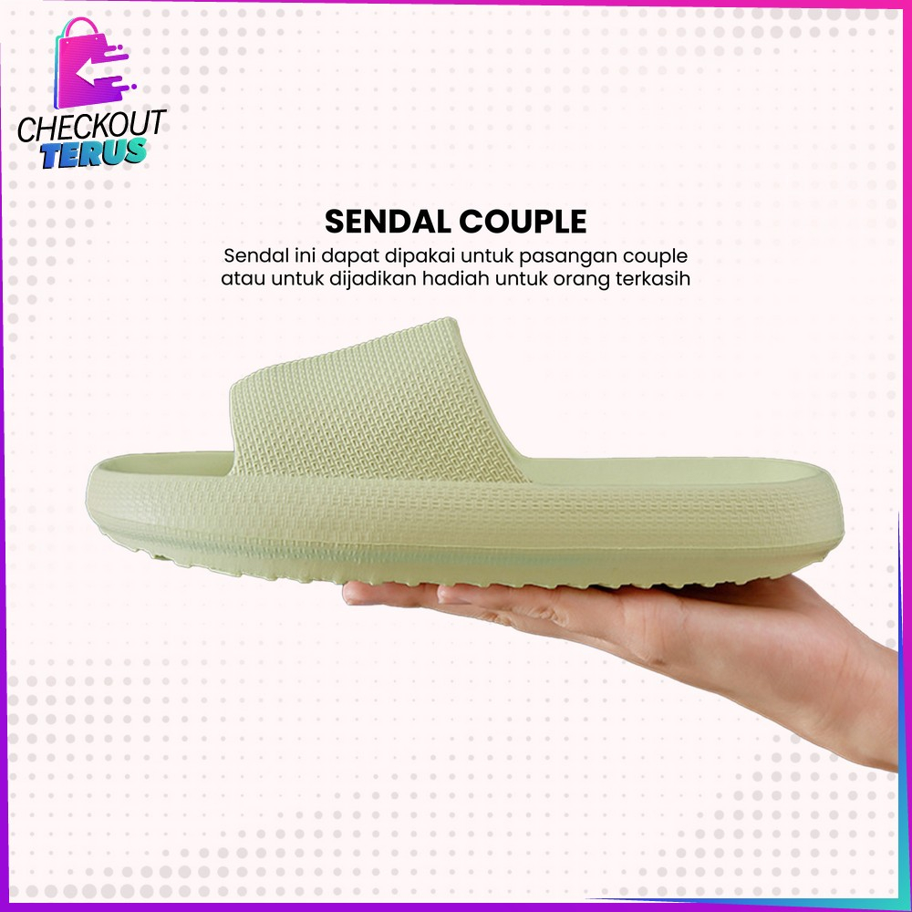 CT S56 Sandal Slip On Karet Jelly Sendal Selop Rumah Empuk EVA Unisex Kamar Mandi Comfy Cowok Cewek Anti Slip