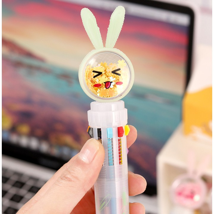 (ctshop1) Pulpen 10 warna bunny cat pen 10 color kelinci kucing Pulpen 10 warna cute bunny