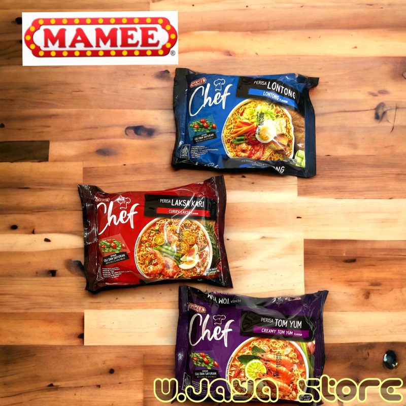 Mamee Chef Mie Instant Laksa Kari / Lontong / Tom Yam 88g