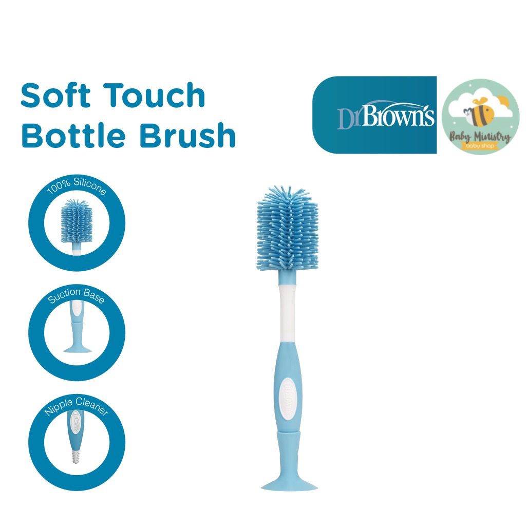 Dr Brown Soft Touch Bottle Brush sikat botol susu / brown / dr.brown / dr.brown's