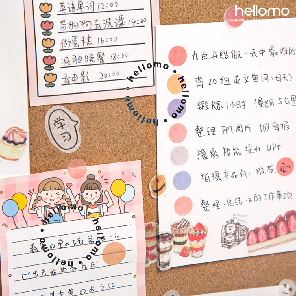 Stiker Bulat Diary Smile Warna Dekorasi Album Smiley Sticker Aesthetic DIY