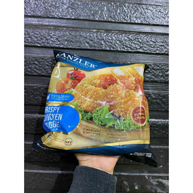 

Kanzler Crispy Chicken Nugget 450gr | Kanzler Naget Ayam / Nugget Crunchy / Crispy Chicken Nugget