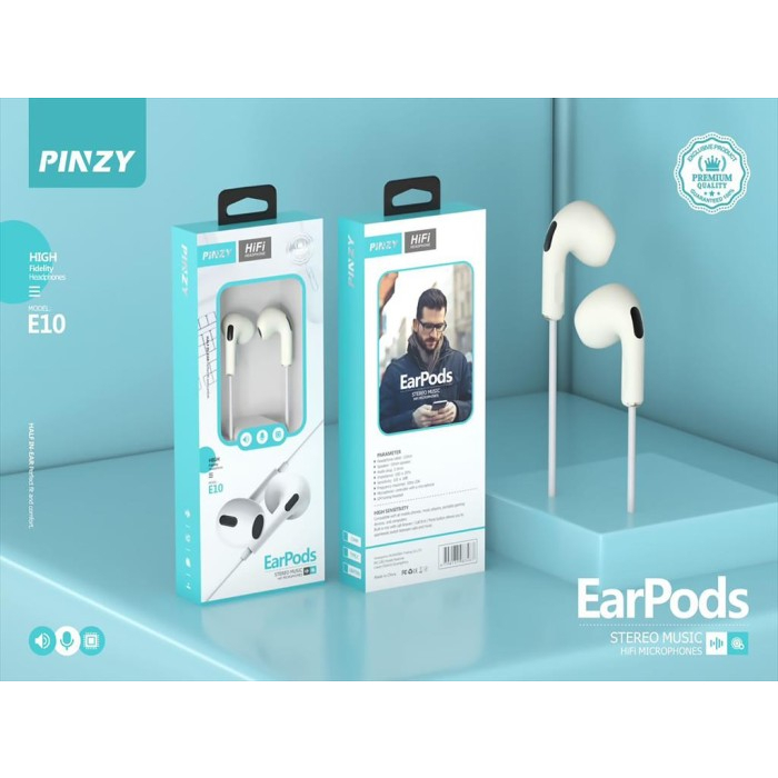 Headset - Earphone PINZY E10 Stereo Music Hifi Microphones