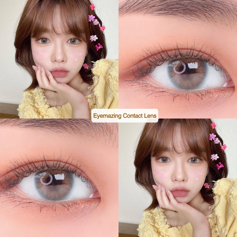 EYEMAZING Softlens - ALANA Gray / Brown / Blue / Green / Abu / Coklat / Biru / Hijau Normal Minus Beda Minus