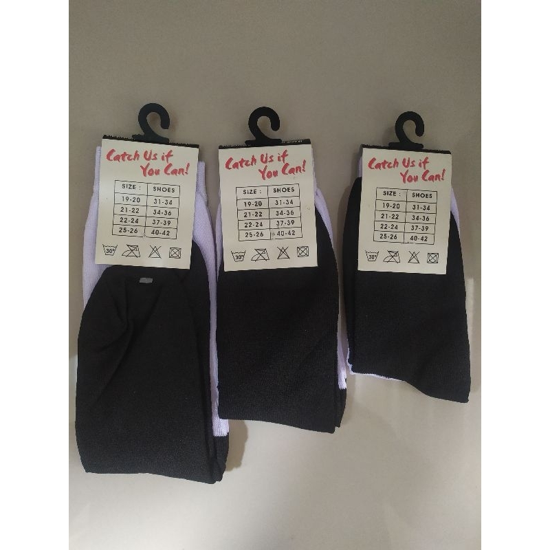 Kaos kaki sekolah hitam putih SD SMP SMA