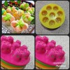 3 pcs cetakan kue bolu kukus mekar bahan plastik isi 8 Lubang murah