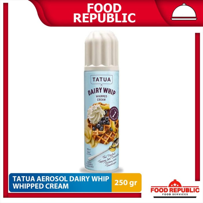 TATUA WHIPPING CREAM AEROSOL 250 GR - DAIRY WHIP CREAM HALAL IMPORT