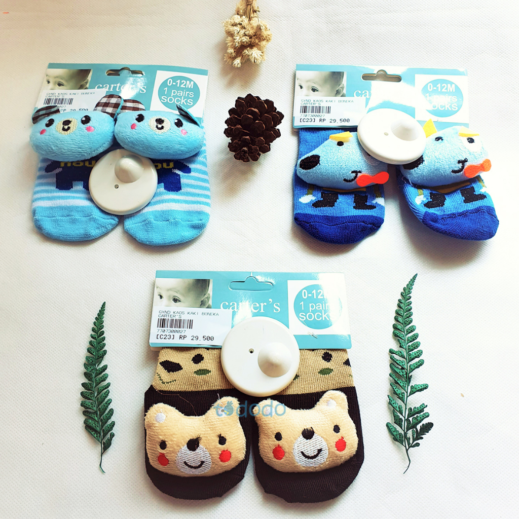 Kaos Kaki Anak Bayi Boneka Karakter 3D Anti Slip / Sepatu Anak Lucu Kaos Kaki Baby Sock