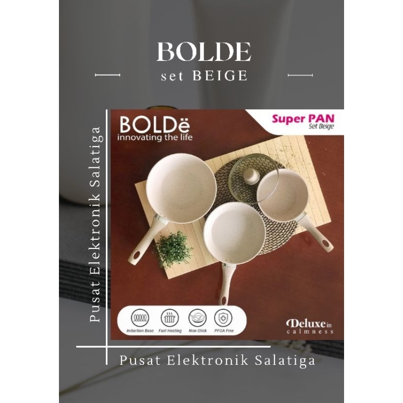 Bolde Set Wajan / Super Pan - Beige