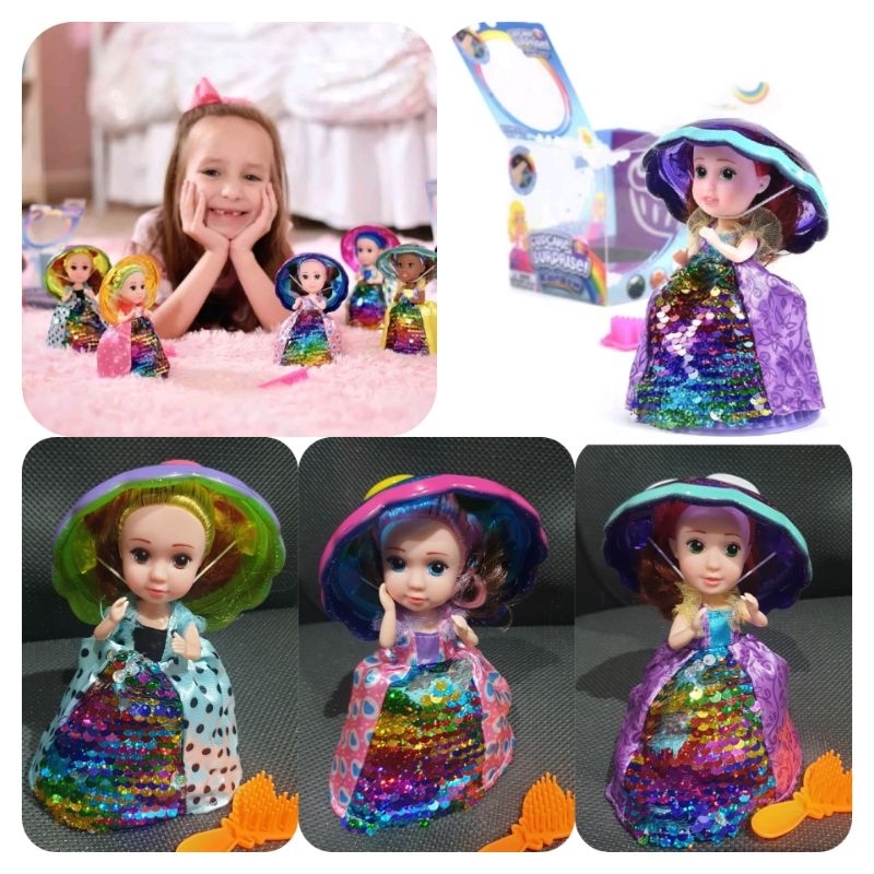 EMCO RAINBOW CUPCAKE SURPRISE PRINCESS DOLL Mainan Anak Perempuan Girl Doll - 100% ORIGINAL