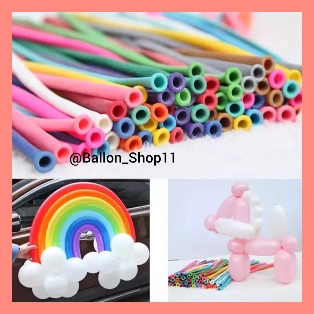 [Satuan] Balon Twist Metalik / Balon Panjang Murah Kualitas Tebal Premium