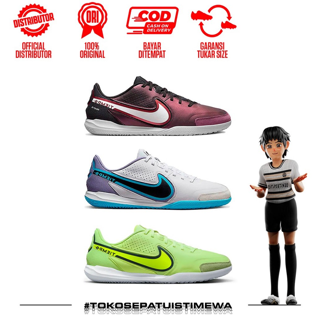 SEPATU FUTSAL NIKE LEGEND 9 ACADEMY IC 3 WARNA