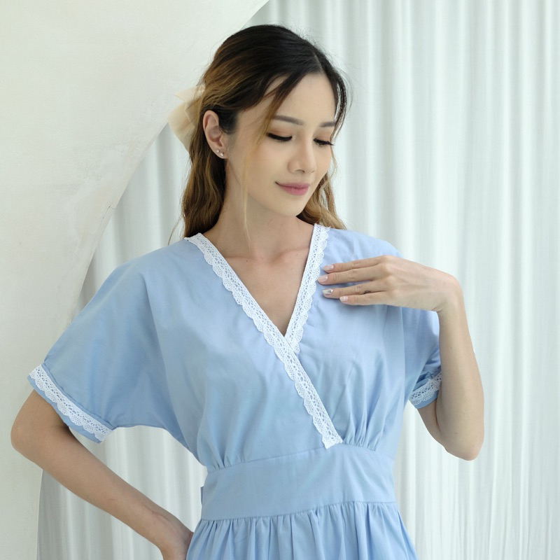 Ladybydiana KEIKO DAILYWEAR Midi Dress Wanita Ala Jepang