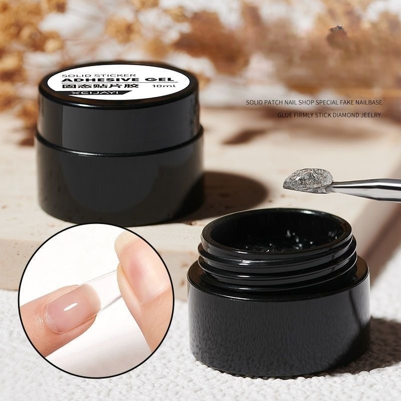 Adhesive Gel SOLID Fake Nails  Glue Gel / Lem soft Tip Kuat