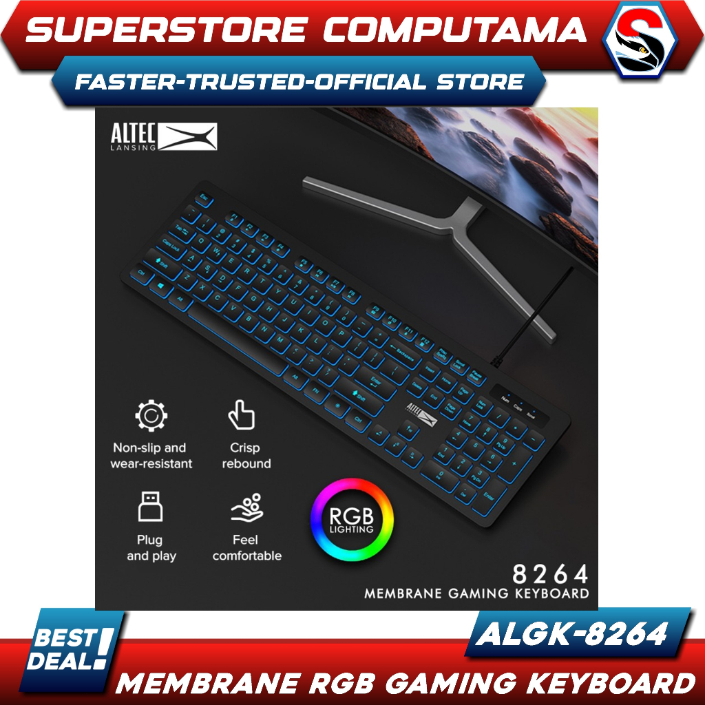 Keyboard Gaming Altec Lansing ALGK-8264 RGB Keyboard - ALTEC ALGK8264