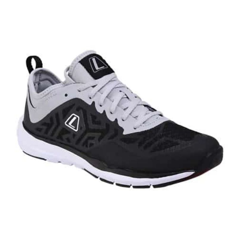 SEPATU LEAGUE HITAM ABU PRIA MOVES TR M RUNNING SHOES ORIGINAL PROMO