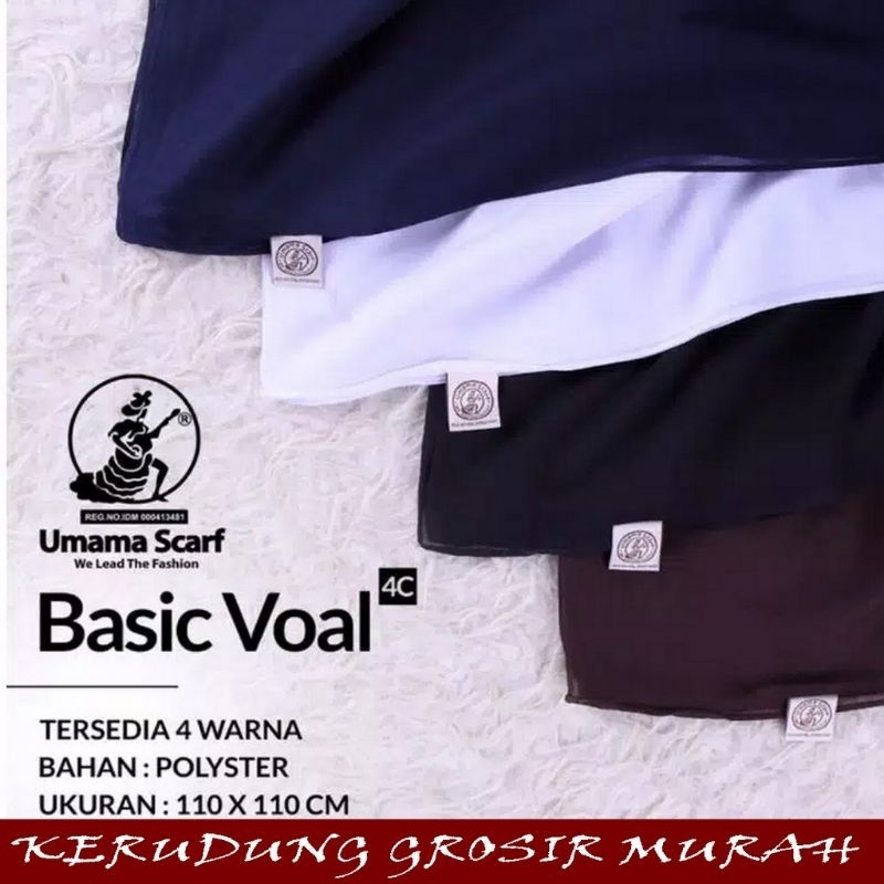 Jilbab Voal Basic Umama Warna Sekolah