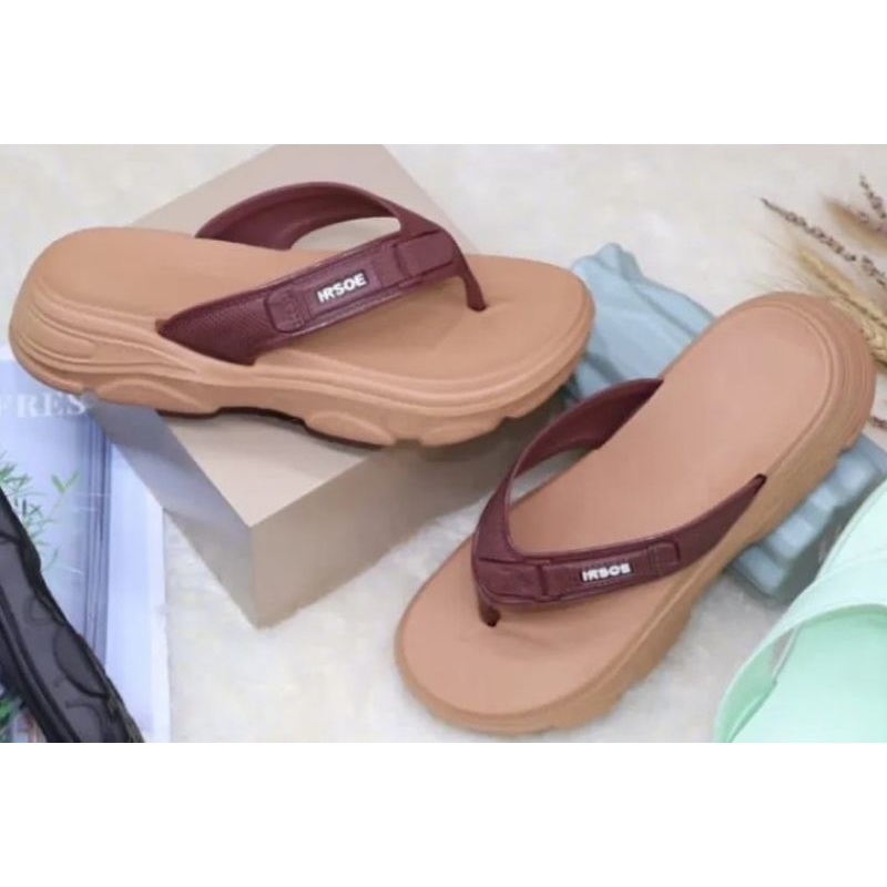 sendal jepit wanita motif terbaru/sendal jepit irsoe wanita/sendal  karet irsoe wanita