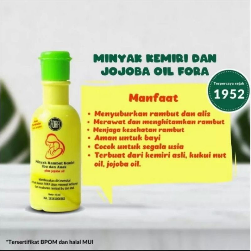 FORA Minyak Kemiri Ibu dan Anak 65ml.