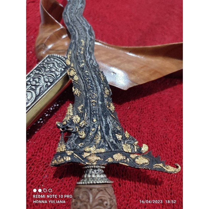 keris nogo Sosro kinatah emas murni