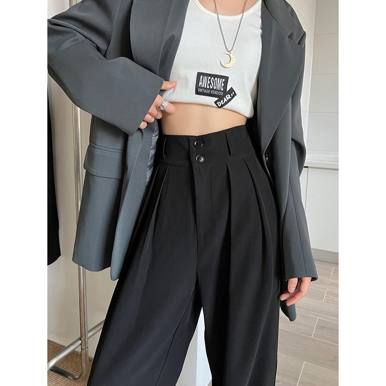 Celana Wanita Kekinian Kulot Highwaist Casual Premium Kancing Korean Style Celana Panjang