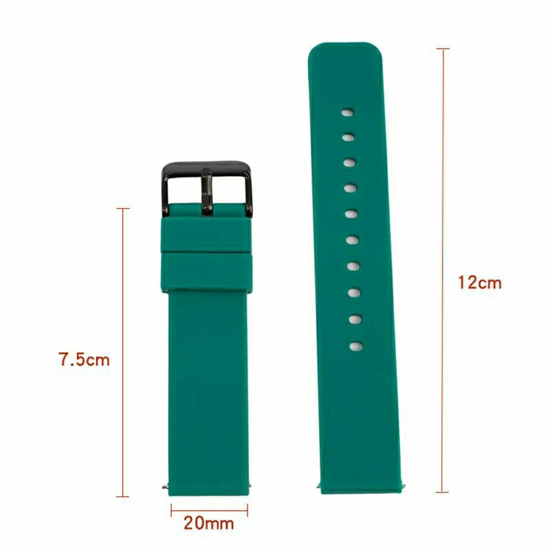 Tali jam strap tangan silicone Soft quick release samsung galaxi  garmin  huawei