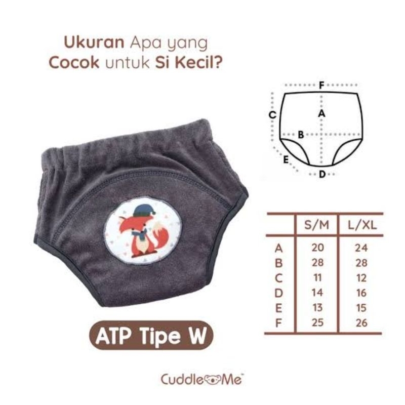 CuddleMe ATP / Celana Dalam Anak / Adjust Training Pants