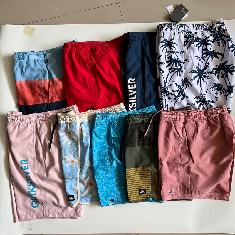 BOARDSHORT QUIKSILVER SIZE L ORIGINAL 100% Volley ( CELANA RENANG /celana surfing pendek karet pria 